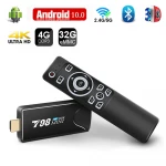 T98 Mini Tv Stick Android 10 Quad-Core 4k 2.4G/5.8G Dual Wifi Smart Tv Box Media Player