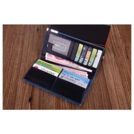 Men PU Wallets Long Design Metal Wallet Money Purse Clutch Bag Card Holder Carteira Masculina 