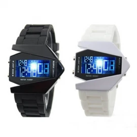 Novelty Fashion Novelty LED Display Digital Mens Women Sports Military Oversized Watch Wristwatches