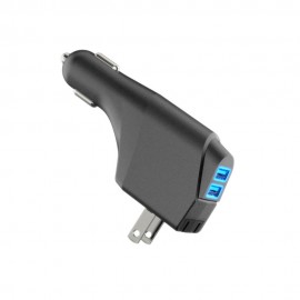 XBOSS P20 Wall and Car Charger Combo 2.1A/10.5W Dual USB  2 in 1 for iPhone, iPad, Samsung, LG, Nexus, HTC and More