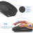 XBOSS X5 Ultra Thin 2.4GHz and Bluetooth Wireless Rechargeable Mouse Optical Mouse for Mac Windows Linux Android Phone Tablet ipad