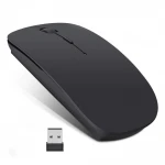 XBOSS X4 Ultra Thin 2.4GHz Wireless Mouse with Rechargeable Battery Optical with USB Adapter for Mac Windows Linux