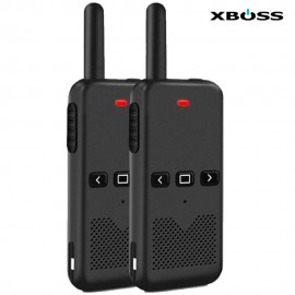 XBOSS M1 Walkie Talkie Long Range 2 Pack 6W 4000Mah 3-6km Range High Power Intercom Outdoor Handheld Mini 2 Way Walkie Talkie Rechargeable
