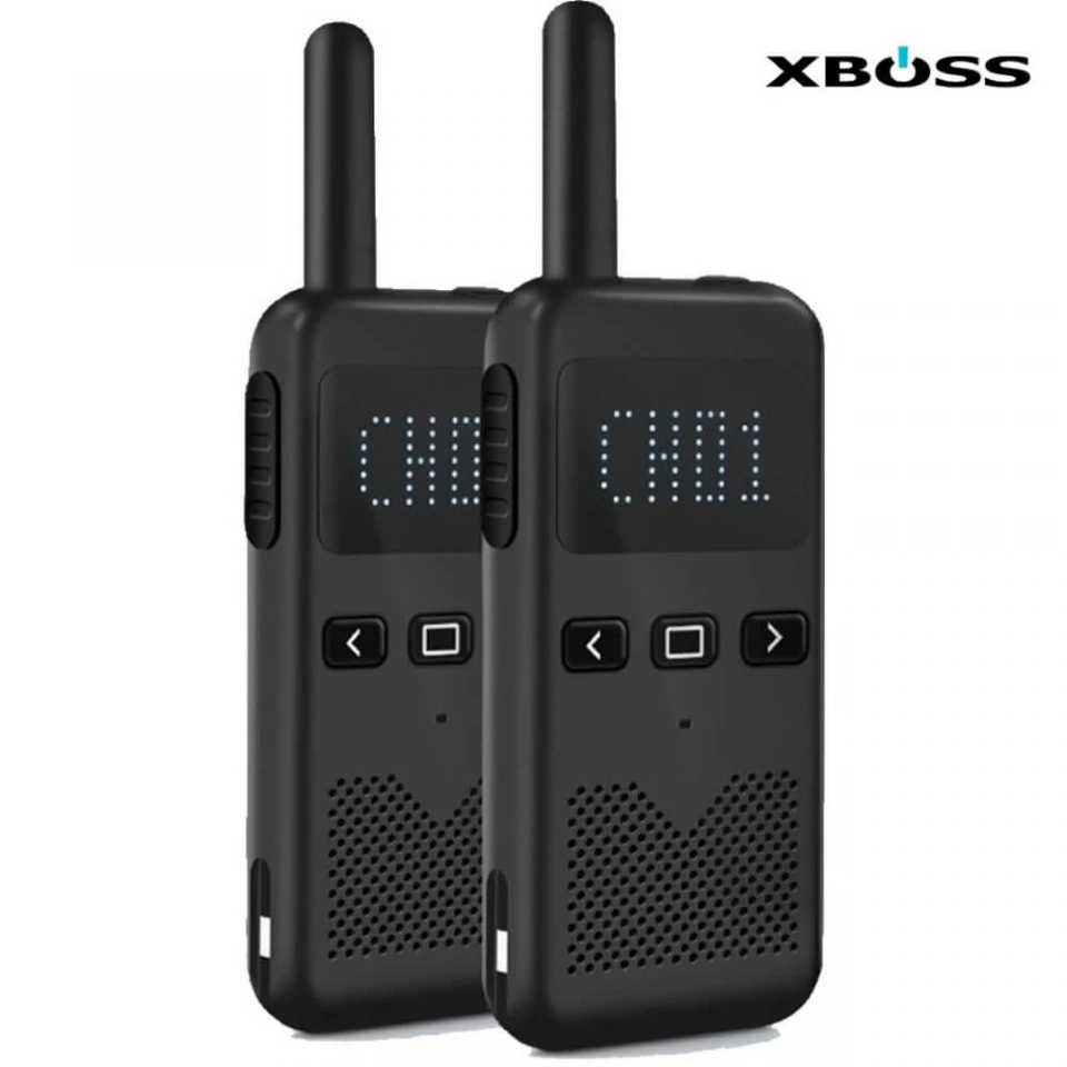 XBOSS M2 Walkie Talkie 2PCS 8W 4000Mah 5-10km Range Civil Kilometer High Power Intercom Outdoor Handheld Mini Walkie Talkie Rechargeable Thickness
