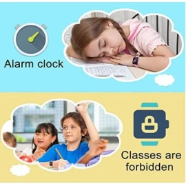 LDB Direct Kids Smartwatch Waterproof LBS/GPS Tracker with Phone SOS Camera Alarm Clock Screen Games for 3-12 Year Old Boys Girls Great Gift