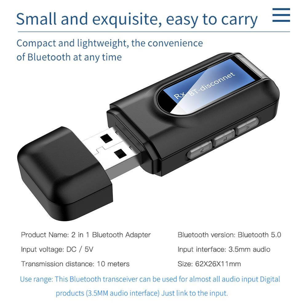 Adaptador Bluetooth para Pc, Dongle Usb Bluetooth 5,3, receptor