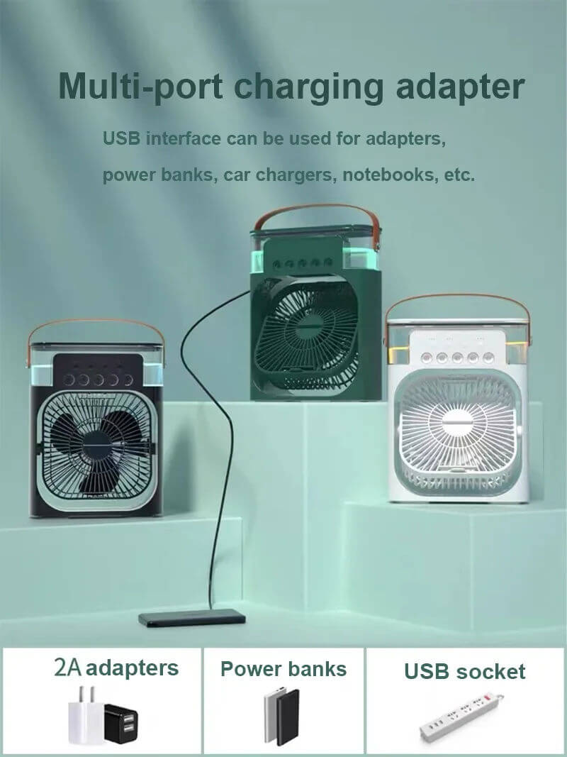 RoSH Portable Mini Air Cooler Fan Water Cooling Fan Air Conditioning ...