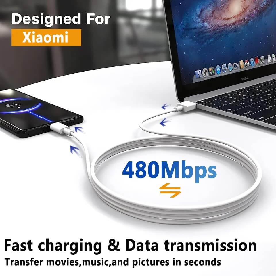 thumbnail image 2 of Xiaomi 120W Fast Charger USB-C Power Adapter & Cable Set – Works With Redmi Note 11/12 Pro, Mi 13 & More! 2 of 6